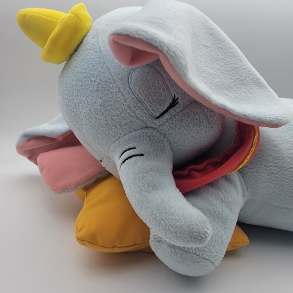 Disney Sleeping‎ Dumbo with Star pillow Stuffed Plush Elephant 12". - Picture 1 of 14